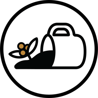 Fruits and Roots coffee cart sticker
