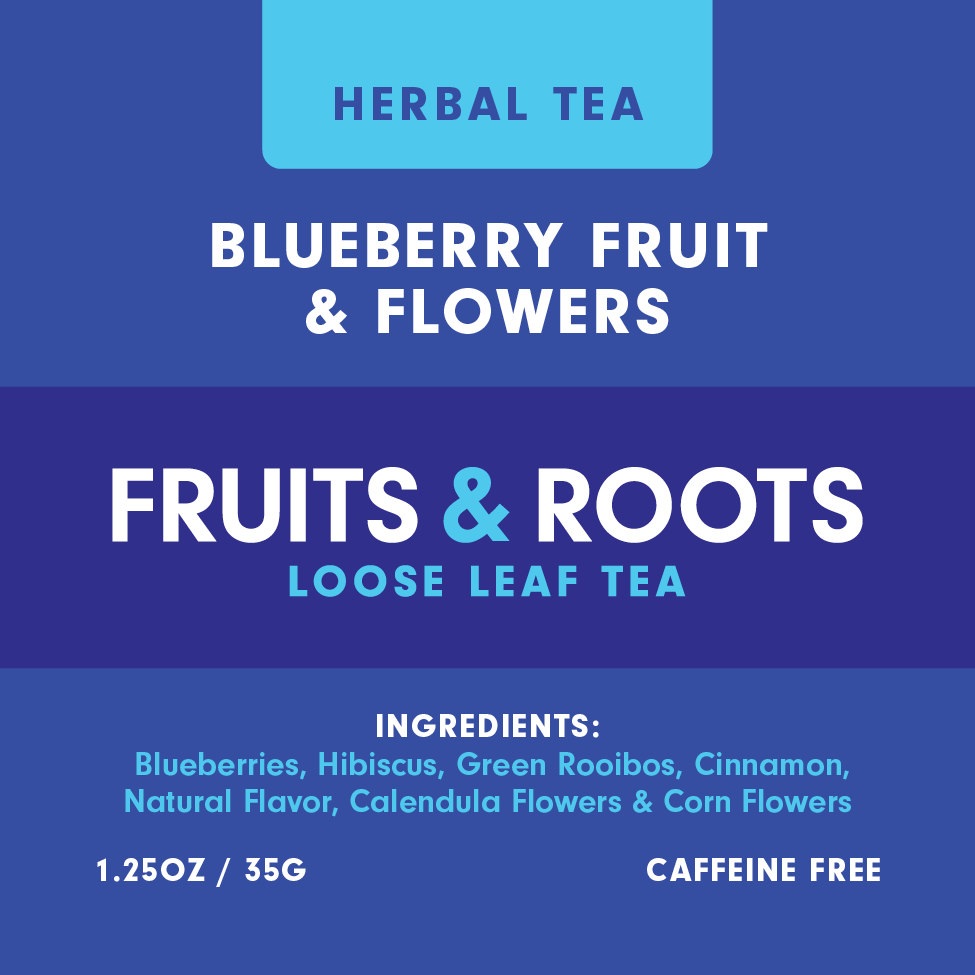 Blueberry Fruit & Flowers